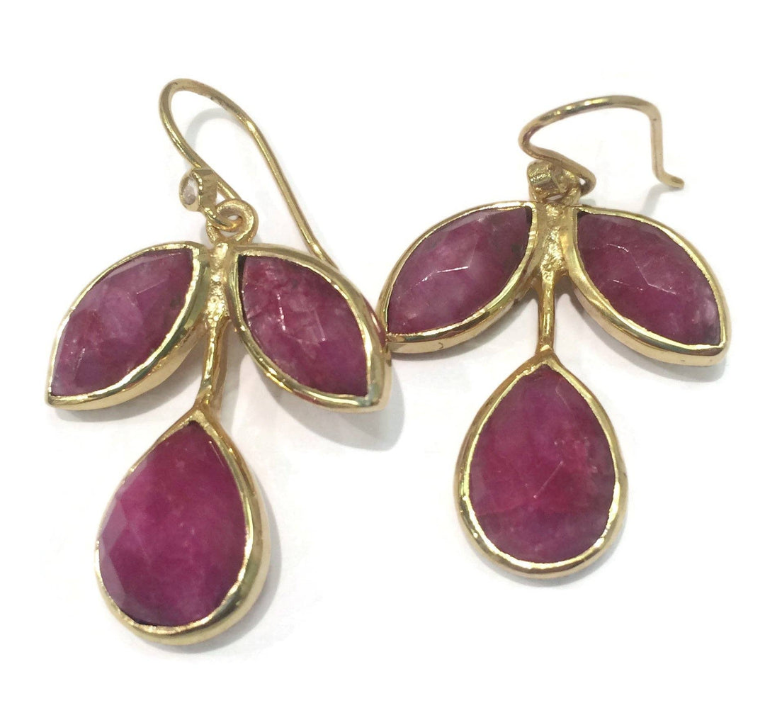Gold Vermeil Amethyst Earrings- Connecticut