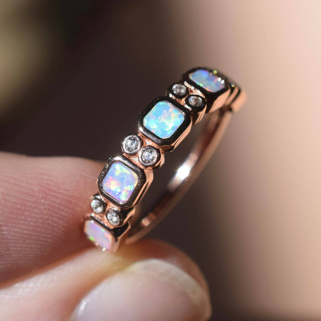 Rose Gold Opal Ombre Juniper Band
