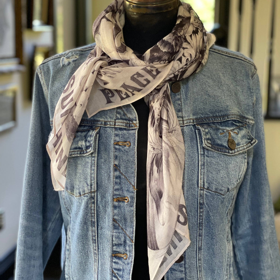 Peace Wine & Sunshine Printed Scarf - Canada