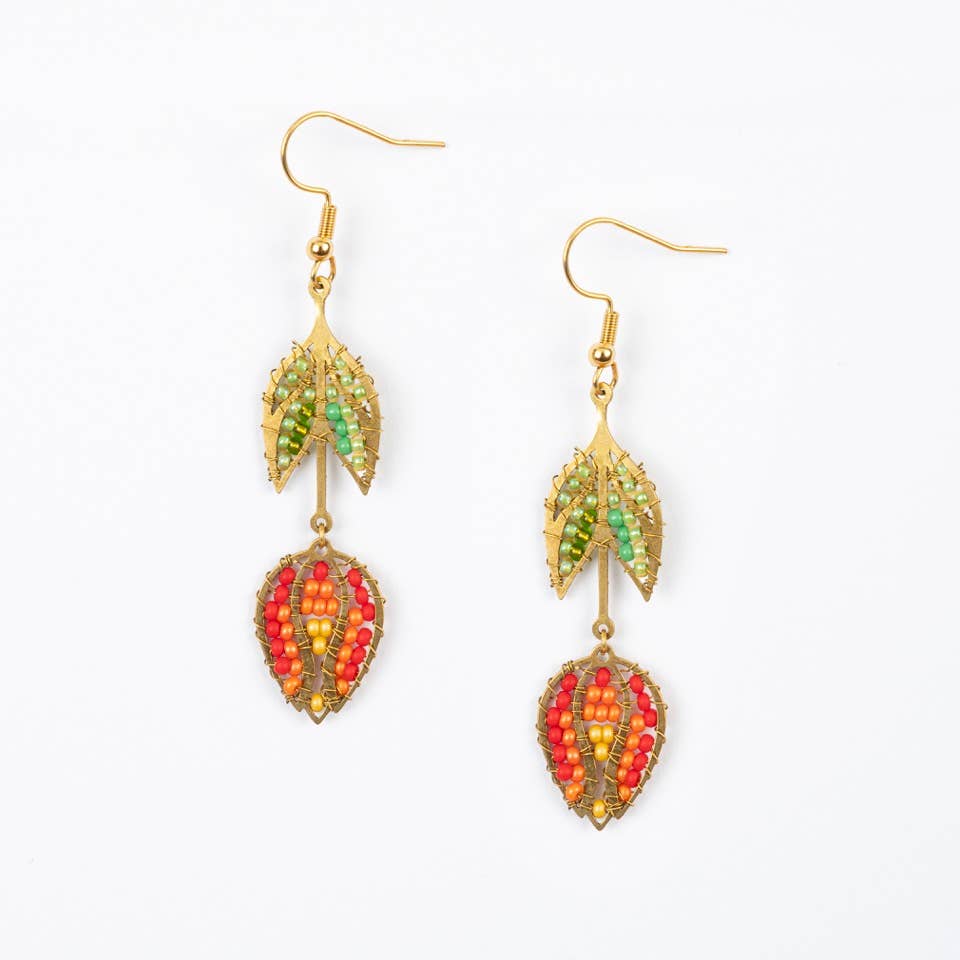 Hanging Tulip Earrings - Guatemala