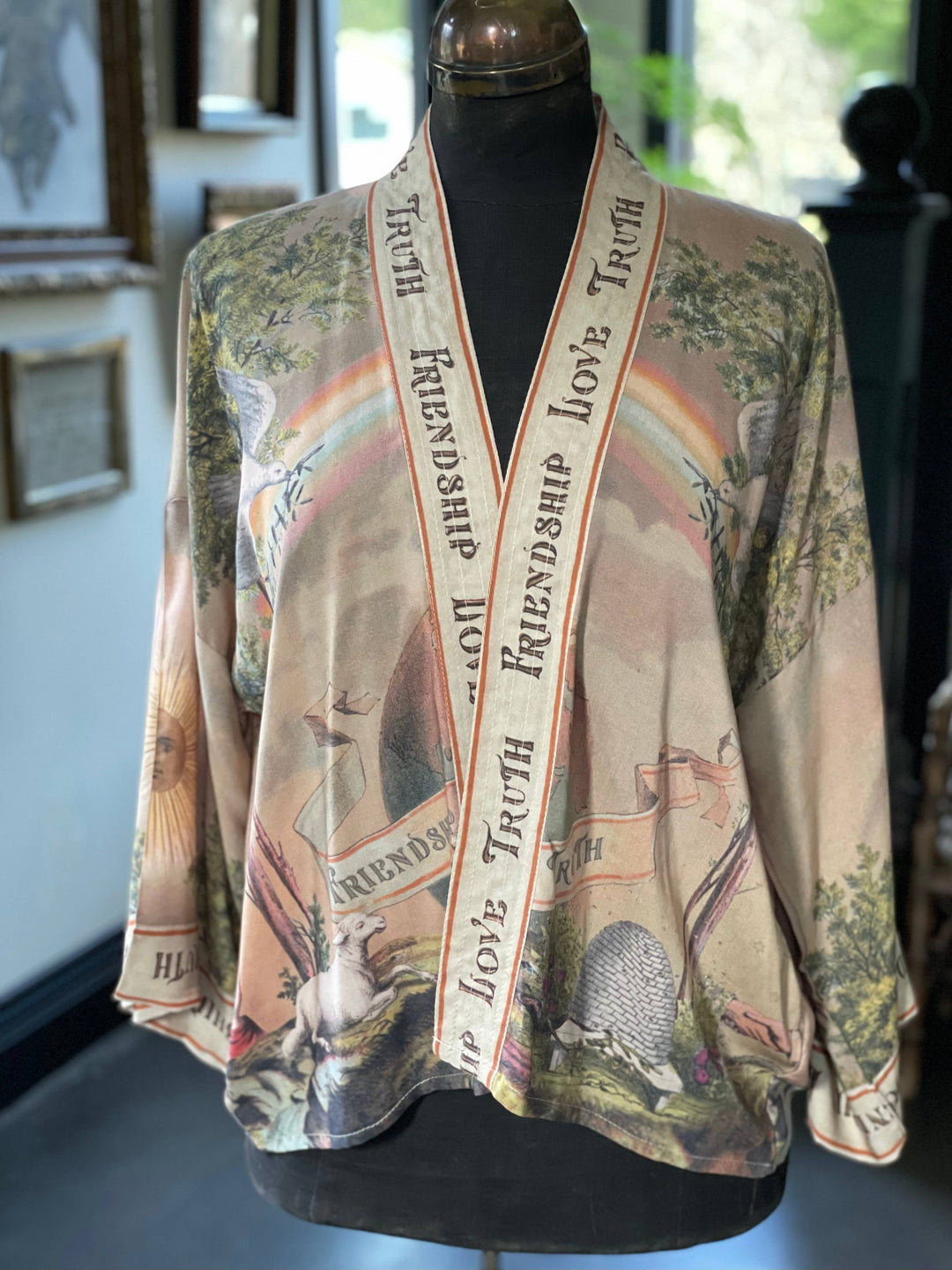 Friendship Love & Truth Vintage Wash Pixie Duster Kimono - Canada