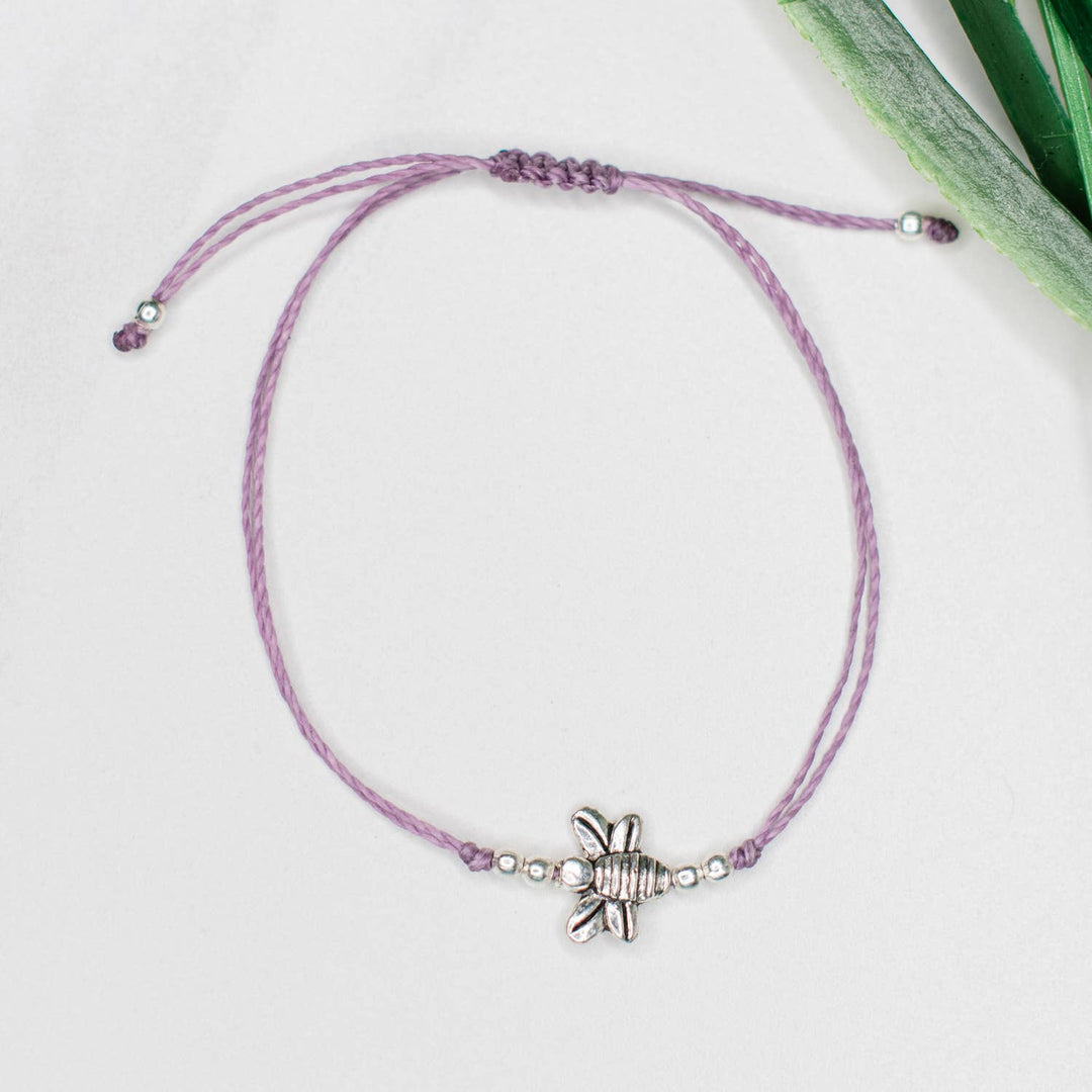Bee String Charm Bracelet - Guatemala