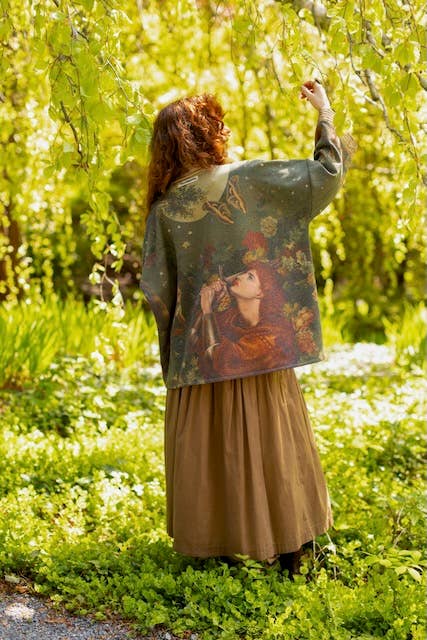 The Messenger Fleece Cottage Cardigan Jacket w/ Joan of Arc - Canada