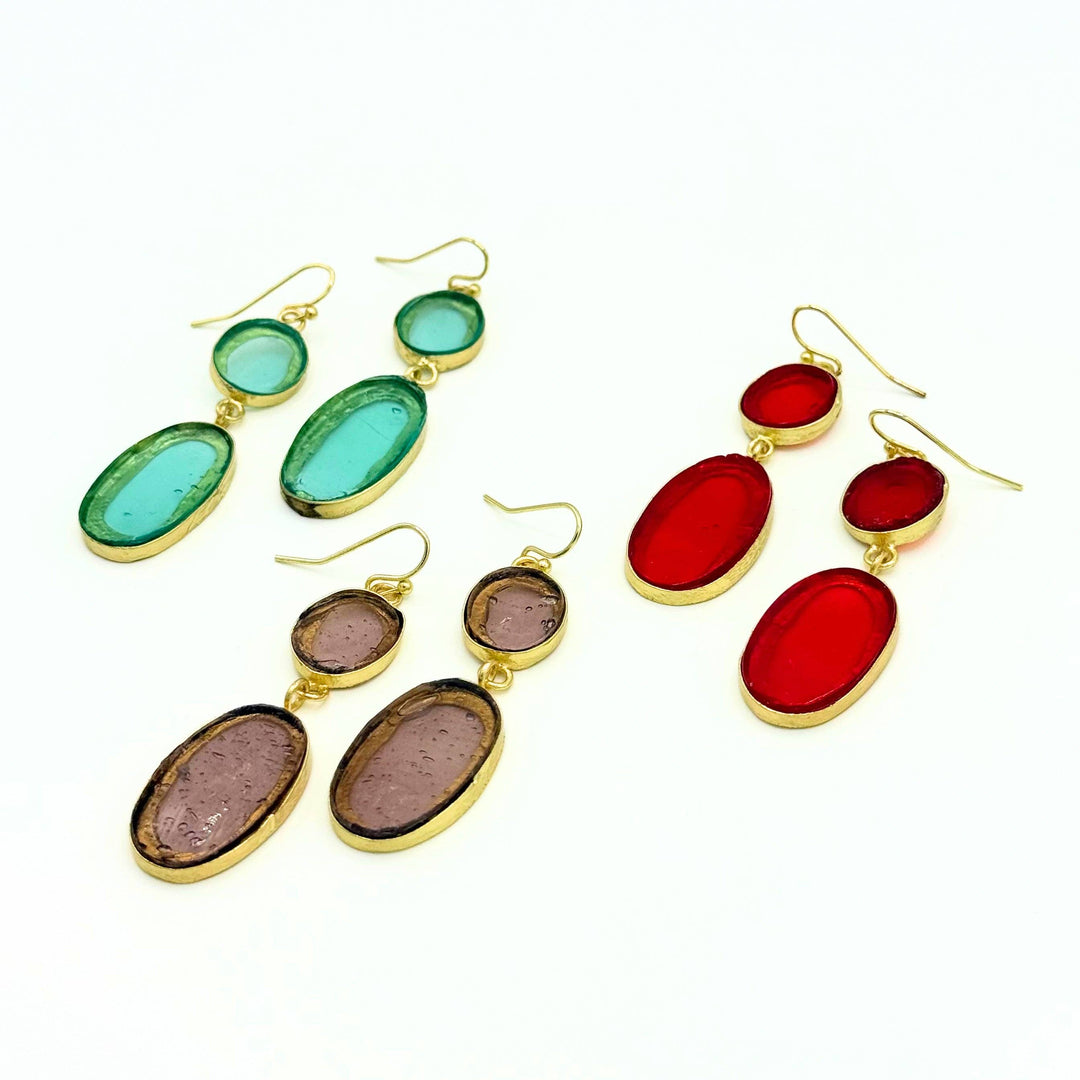 Vintage Window Pane Earrings - India