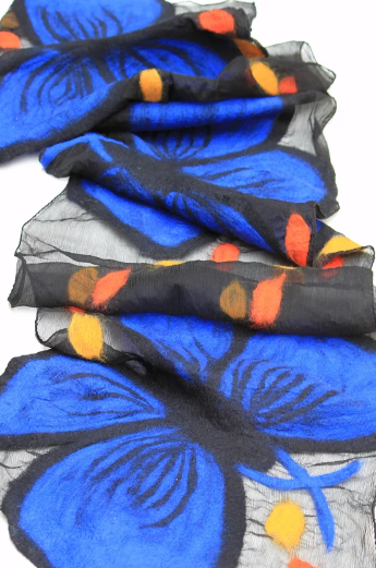 Morpho Butterfly Scarf