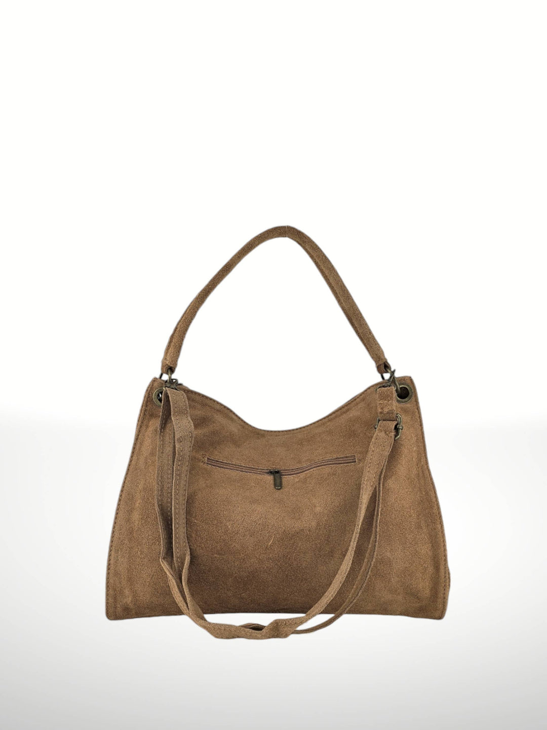 Riccio Suede Leather Bag - Italy