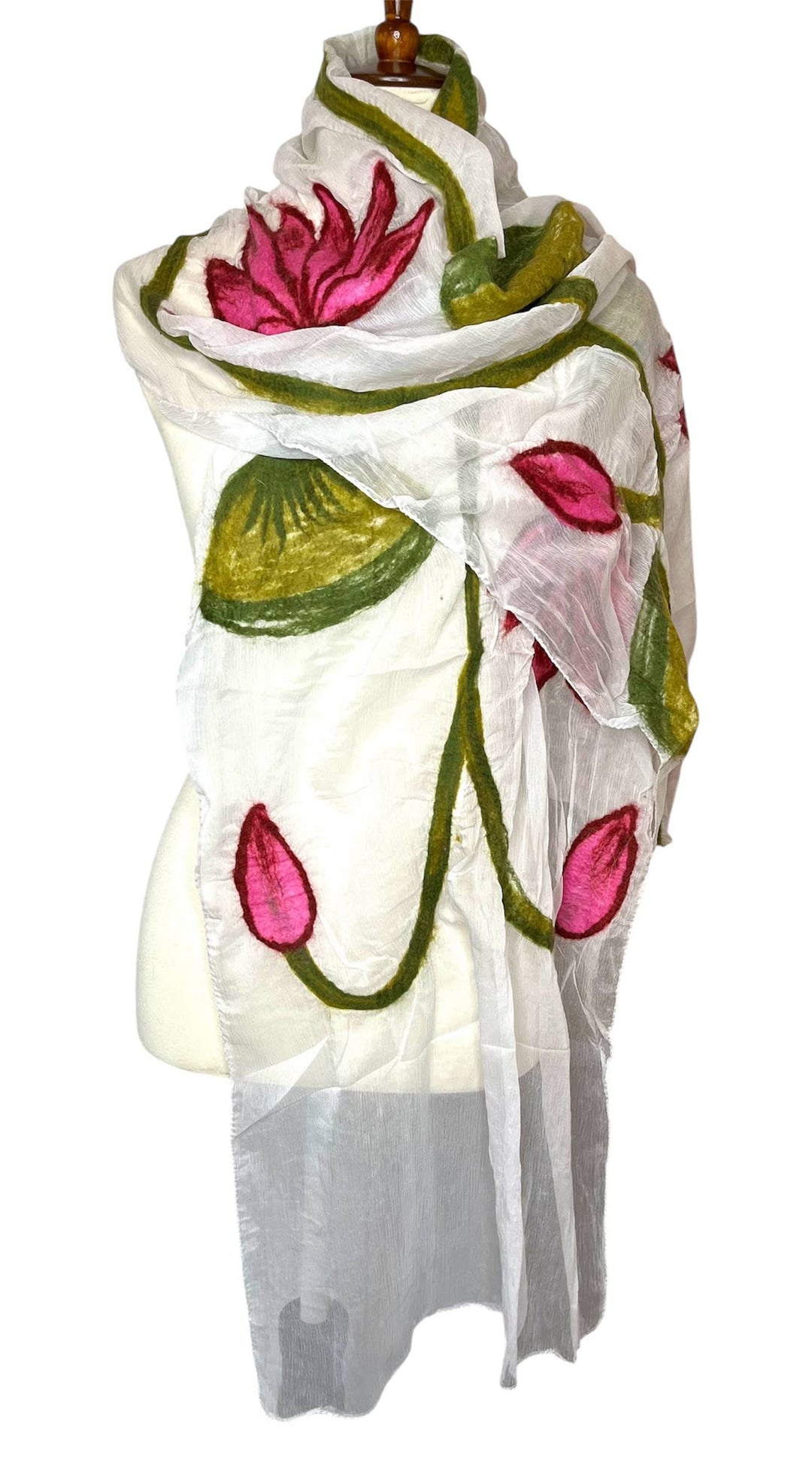 White Lotus Scarf - Nepal