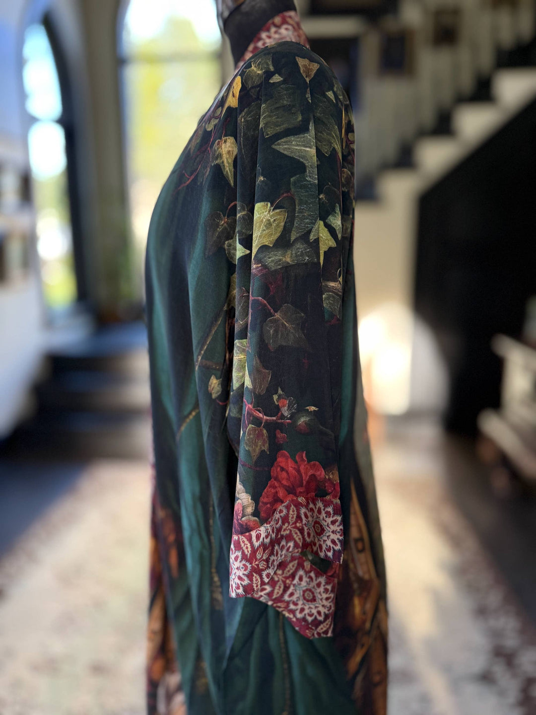 Solstice Opera Duster Kimono Robe w/ Persephone, Moon & Owl