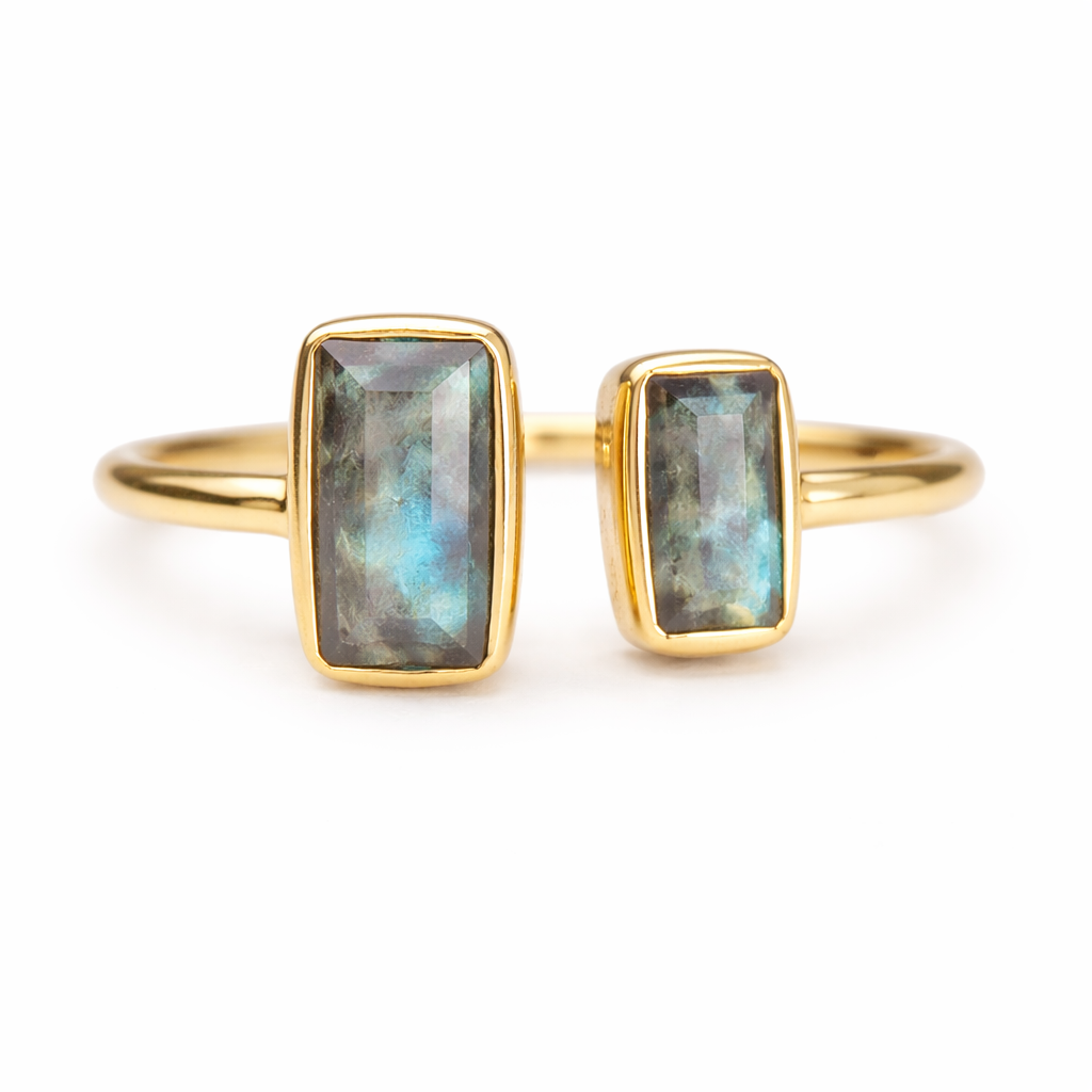 Double Split Ring, Chalcedony- Connecticut