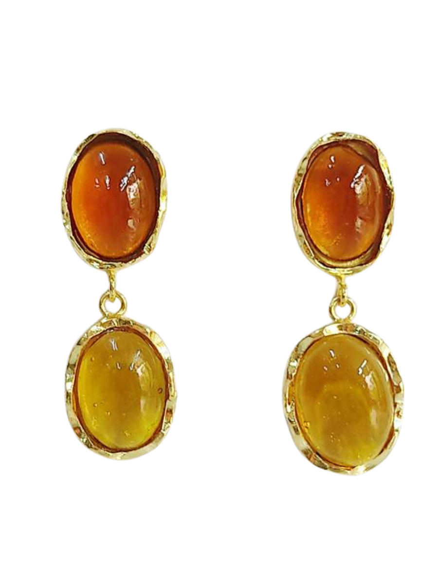 Retro Glitz Stud Vintage Inspired Earrings - India