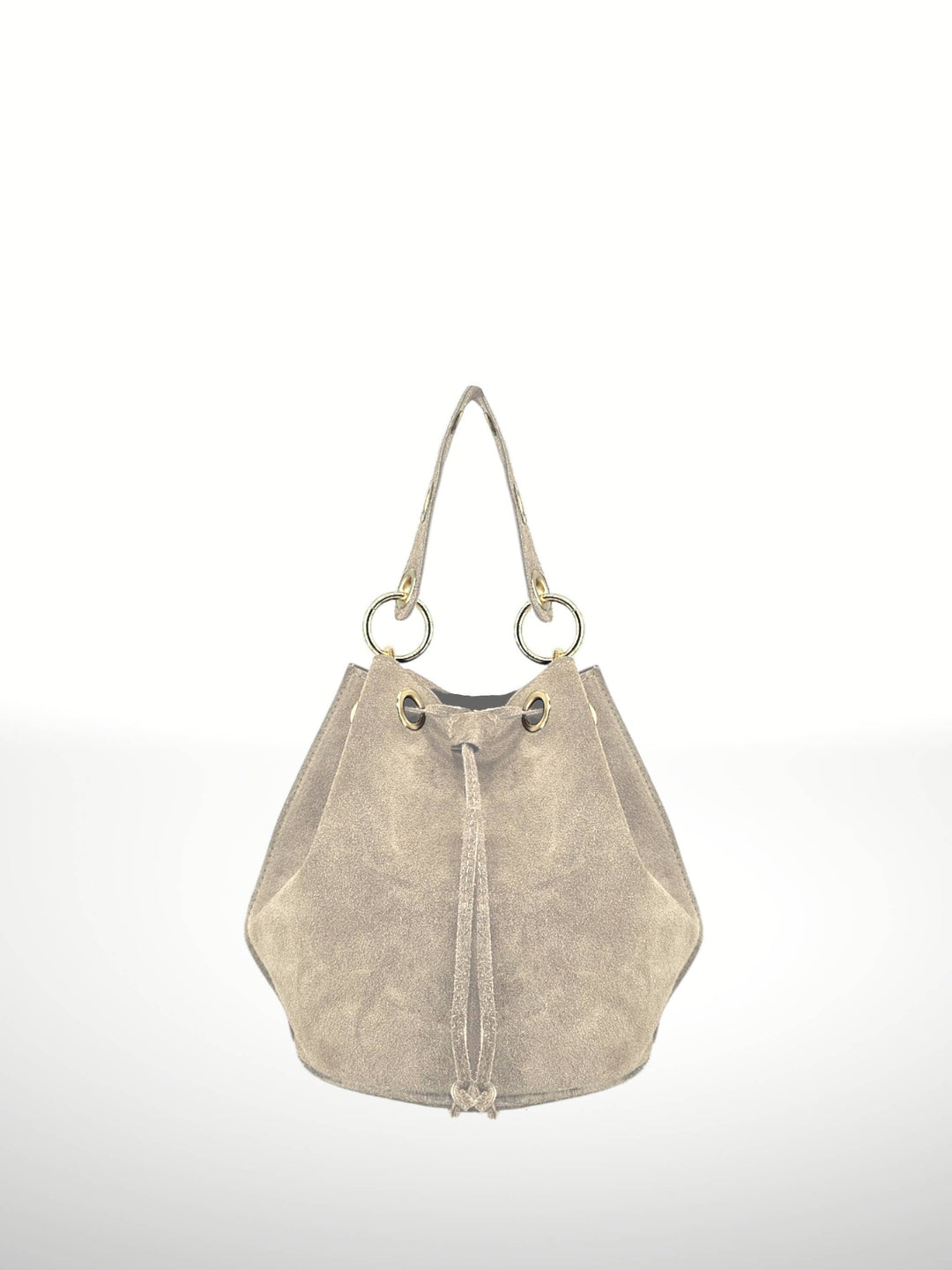 Arlecchino Suede Leather Bucket Bag - Italy