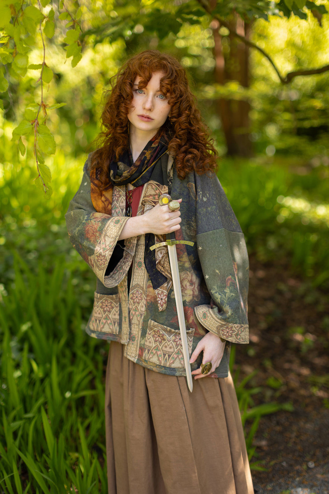 The Messenger Fleece Cottage Cardigan Jacket w/ Joan of Arc - Canada