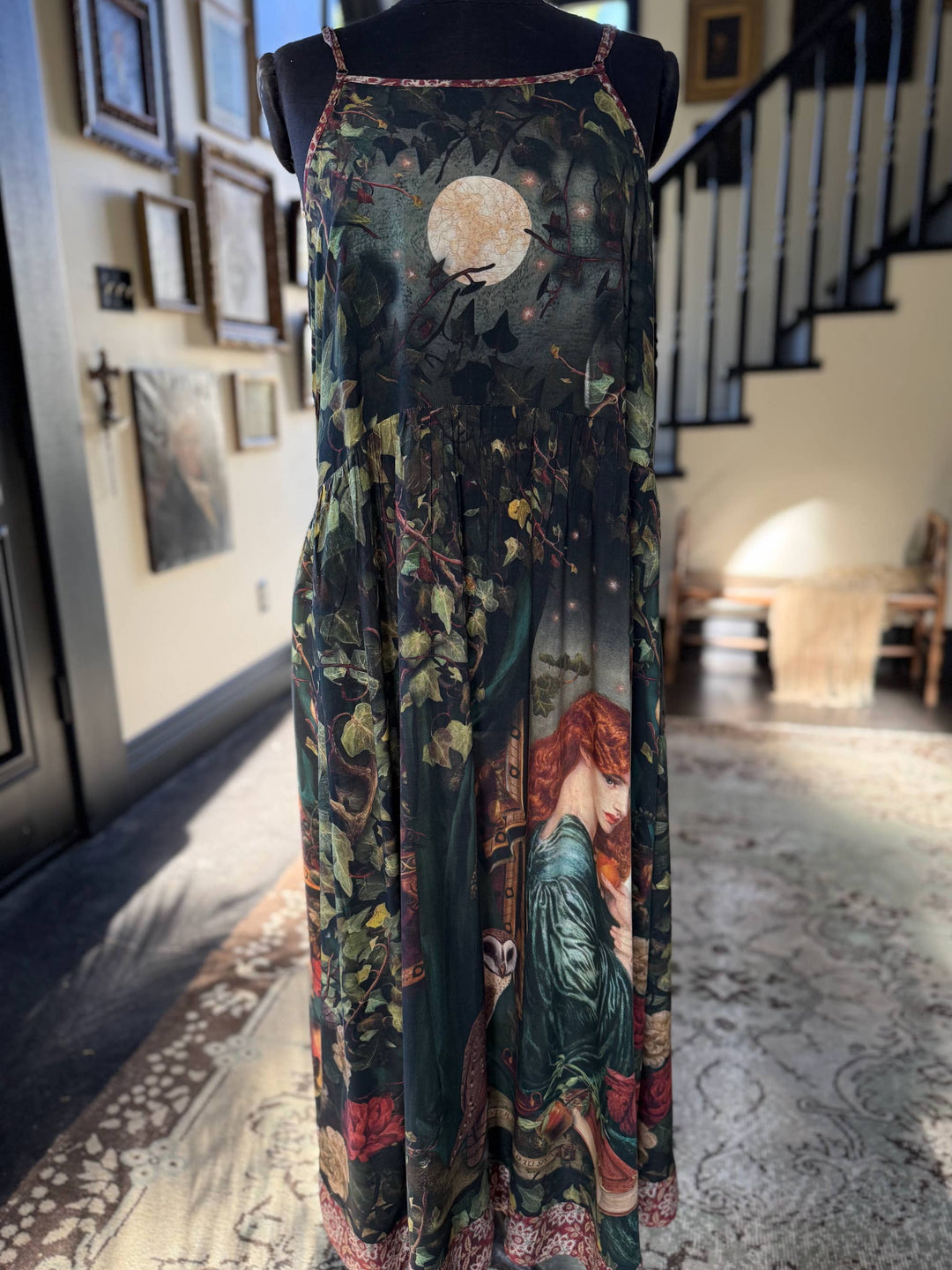 Solstice Bohéme Long Maxi Slip Dress w/ Persephone and Moon