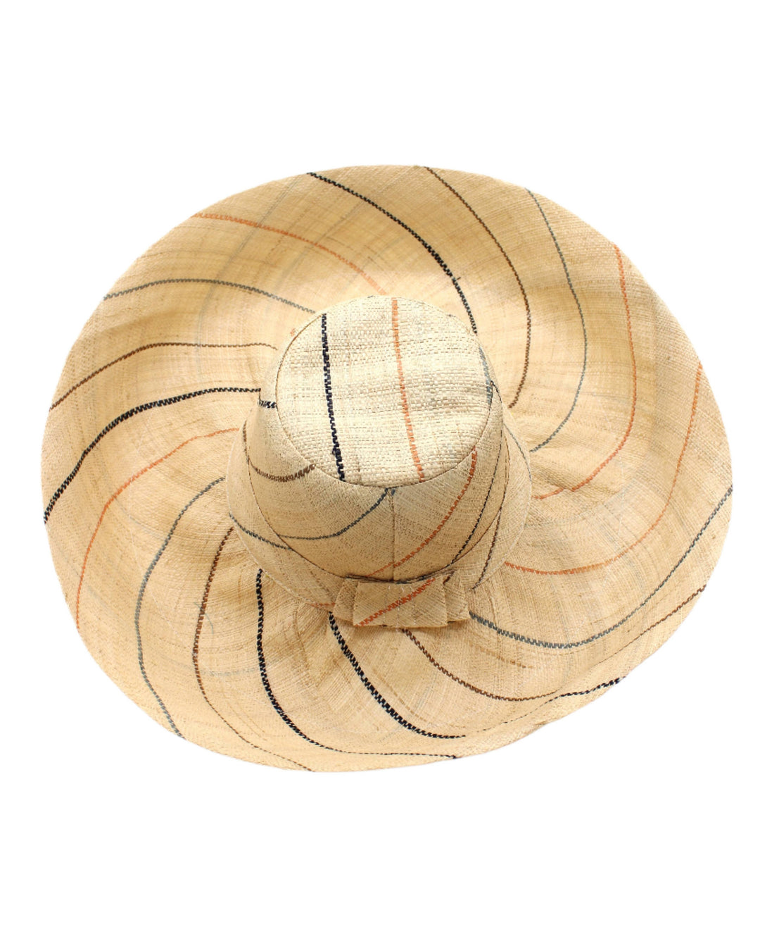 Sun Hats: Pinstripe Packable 5" & 7" Brim Raffia Straw