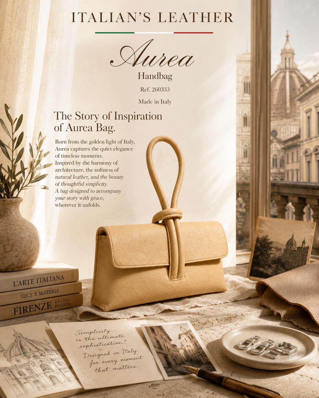 AUREA - Leather handbag 260333