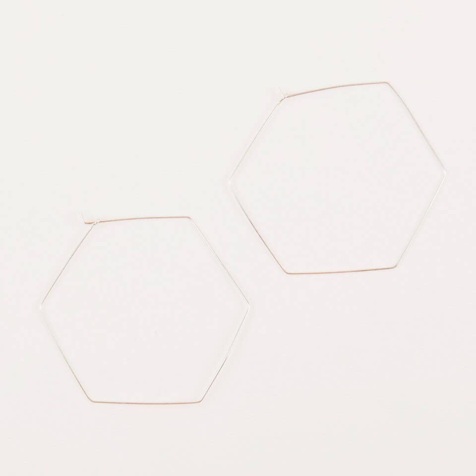 Large Hexagon Hoops - Gautamala