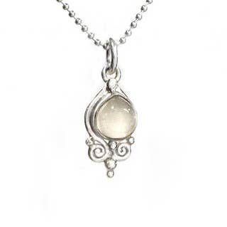 Belong To The Night Moonstone Sterling Silver Necklace