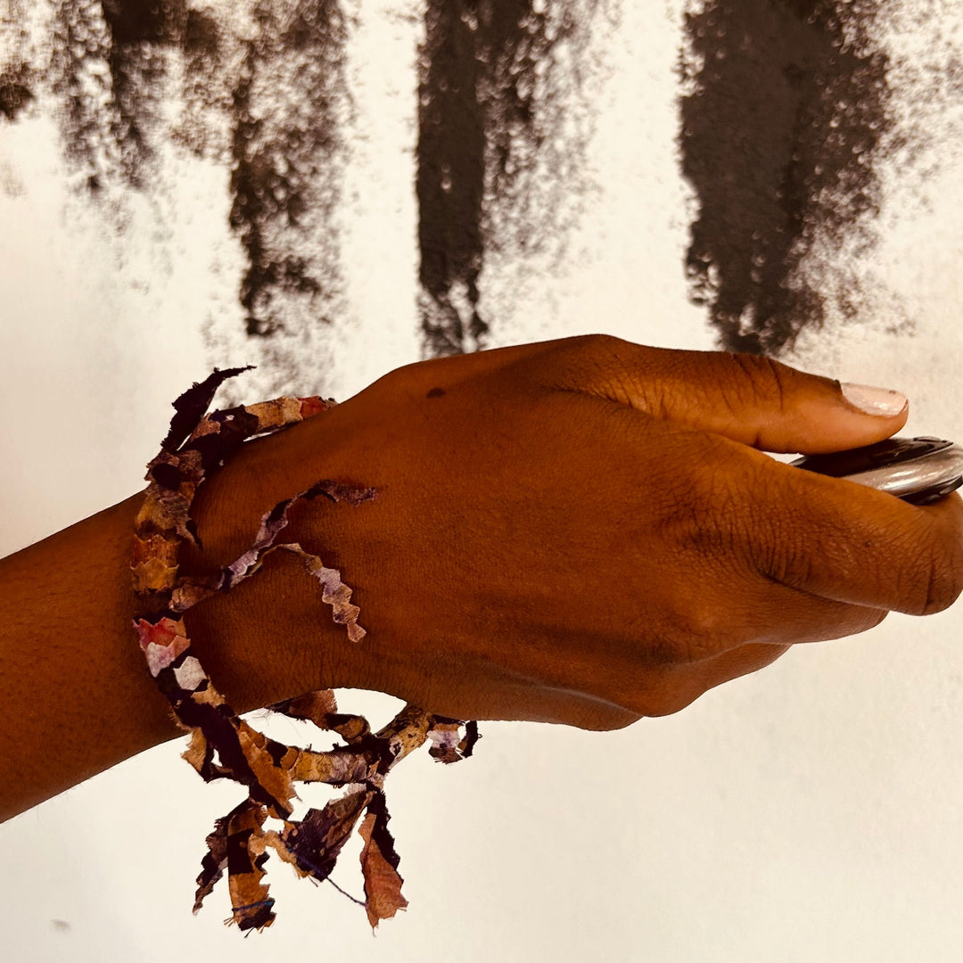 Adire Nigerian Boho Key Chain