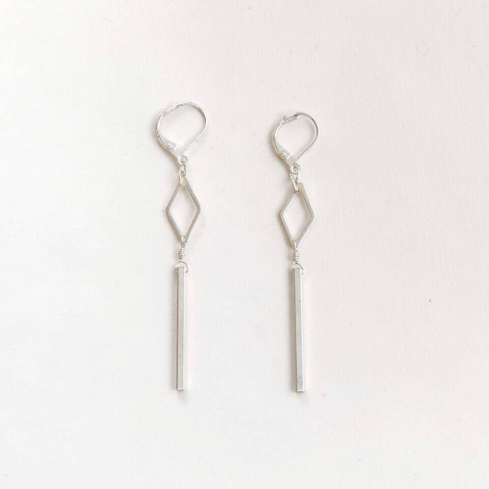 Diamond and Bar Earrings - Guatemala
