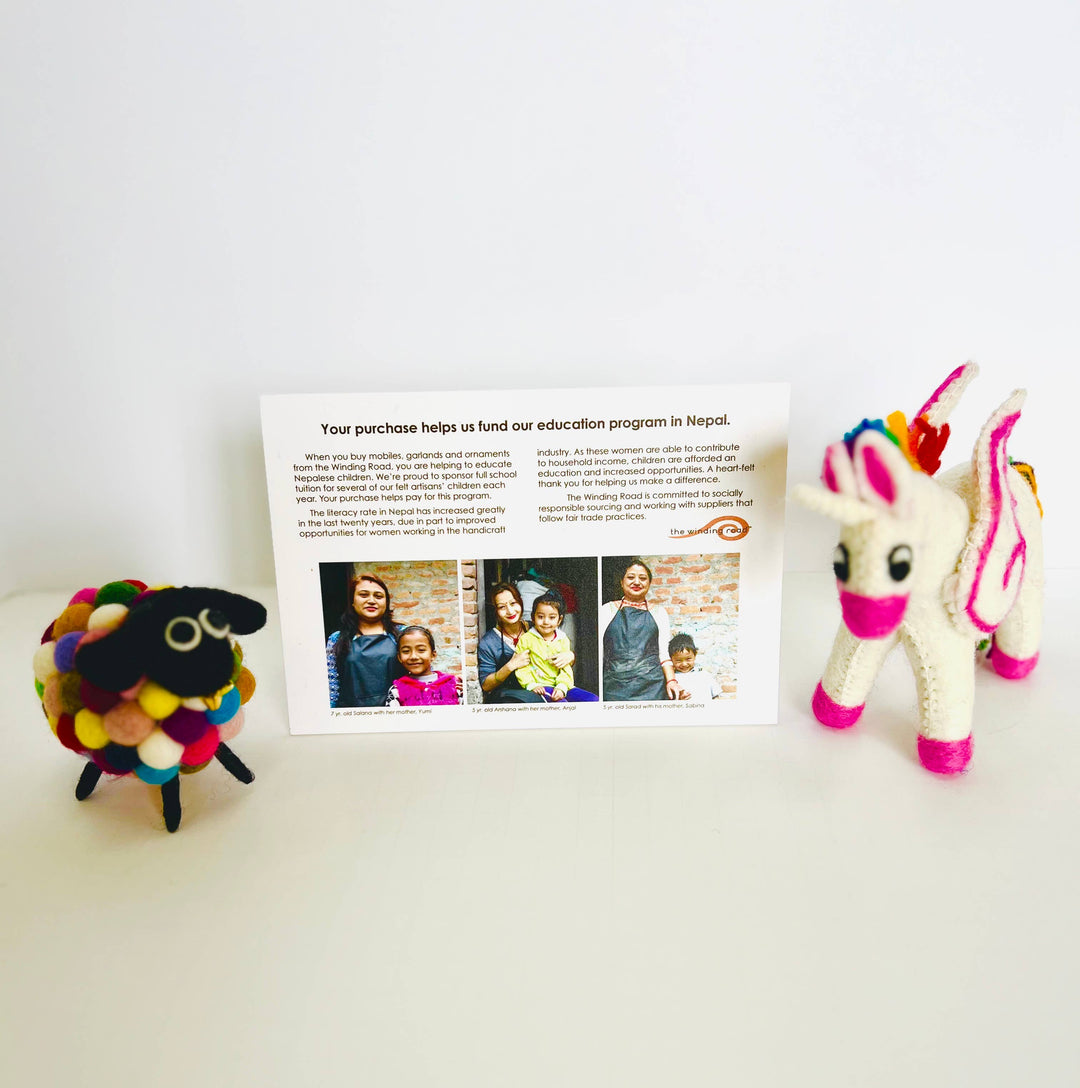 Ornament Rainbow Ball Sheep