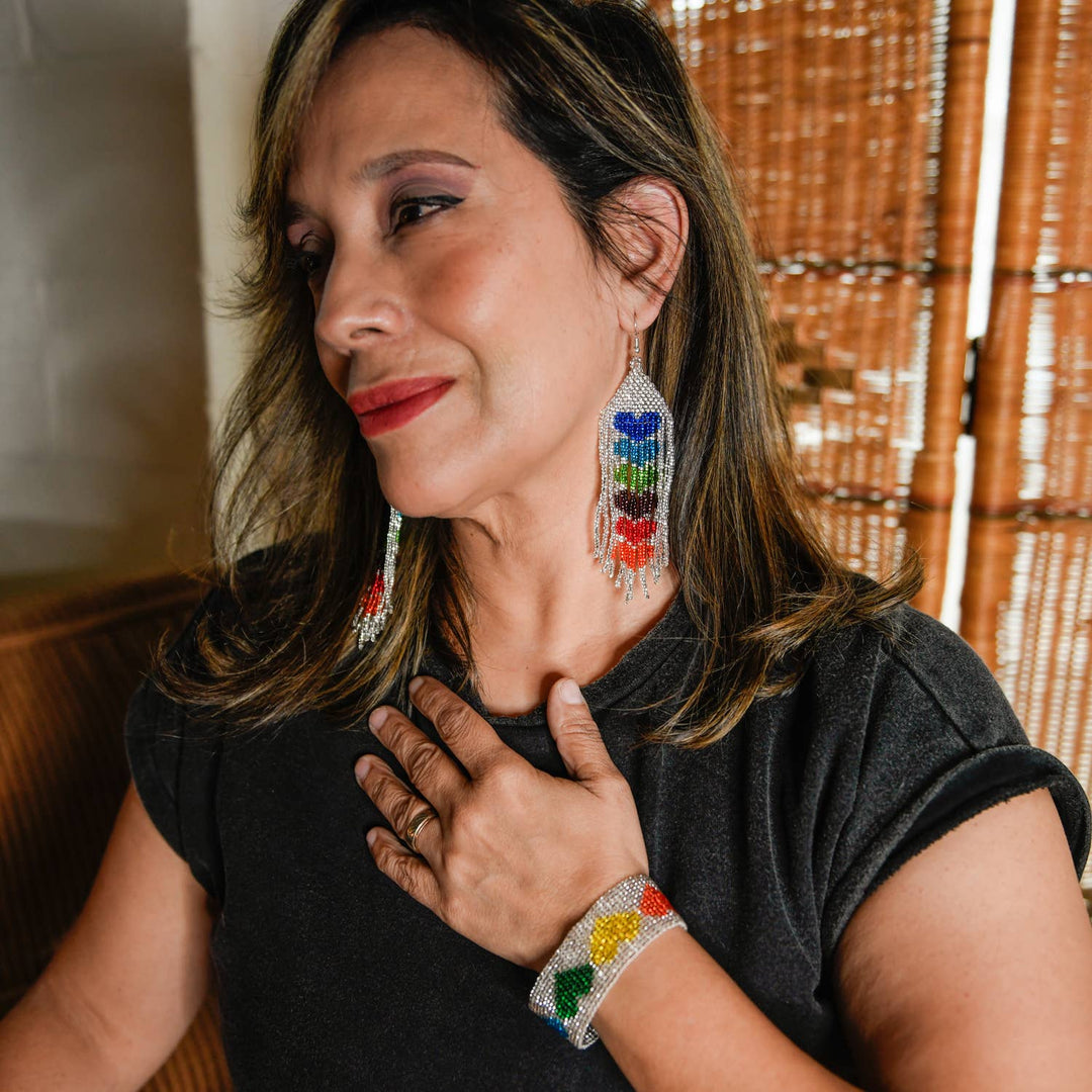 One Love Earrings - Guatemala