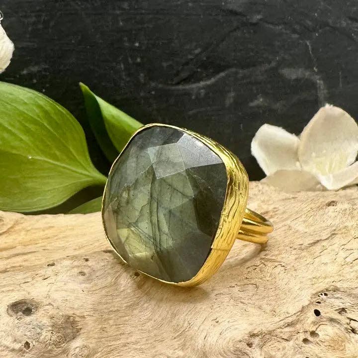 Large Square Cocktail Ring - East Africa