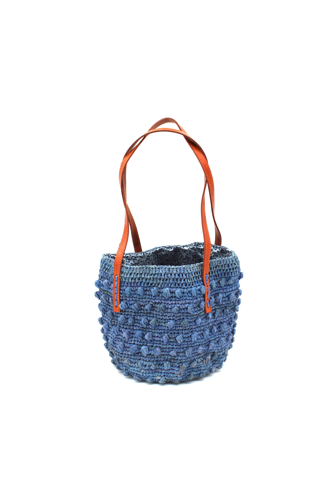 Boucle Small Crochet Straw Shoulder Bag Purse