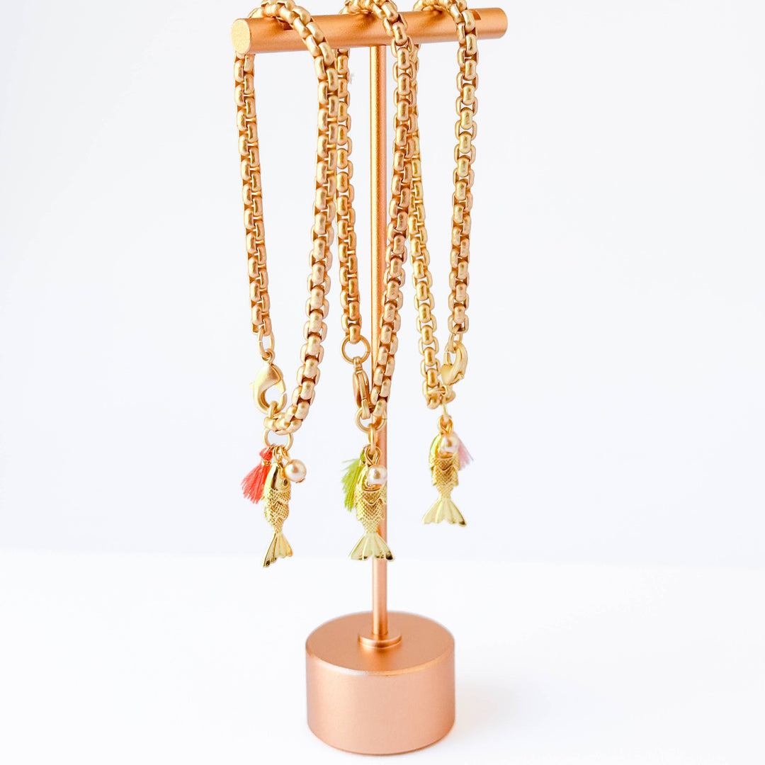 24K Gold Fish Bracelet – Charm Jewelry for Women