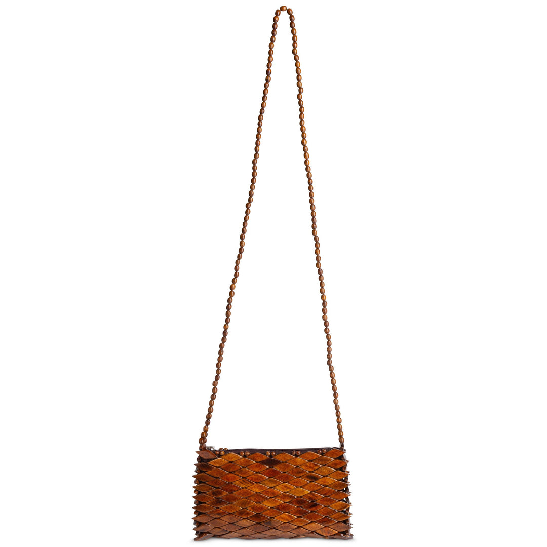 Crossbody bag Santorini, Dark Walnut - Brazil