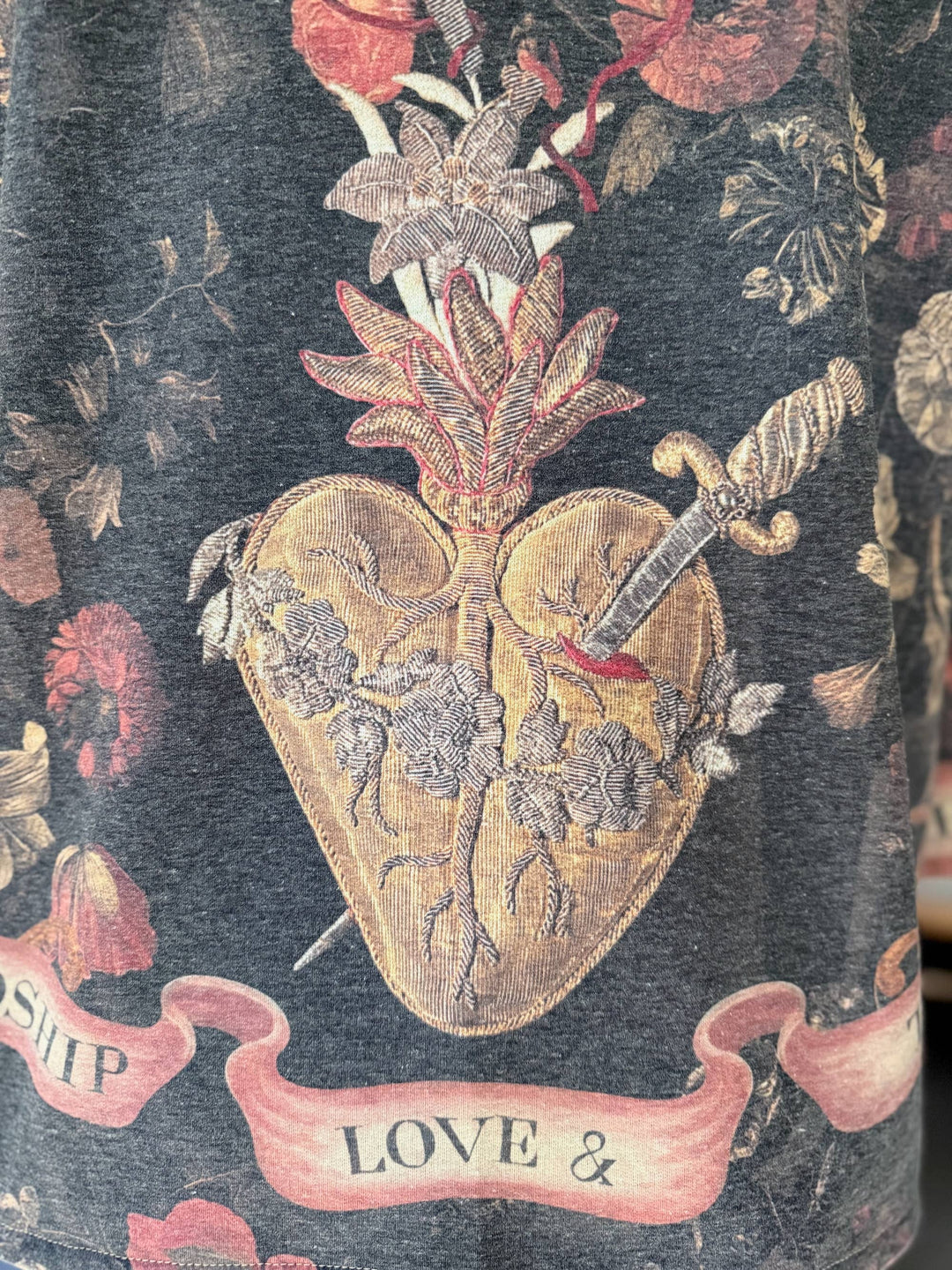 Heart of Gold Fleece Cottage Cardigan Kimono Jacket