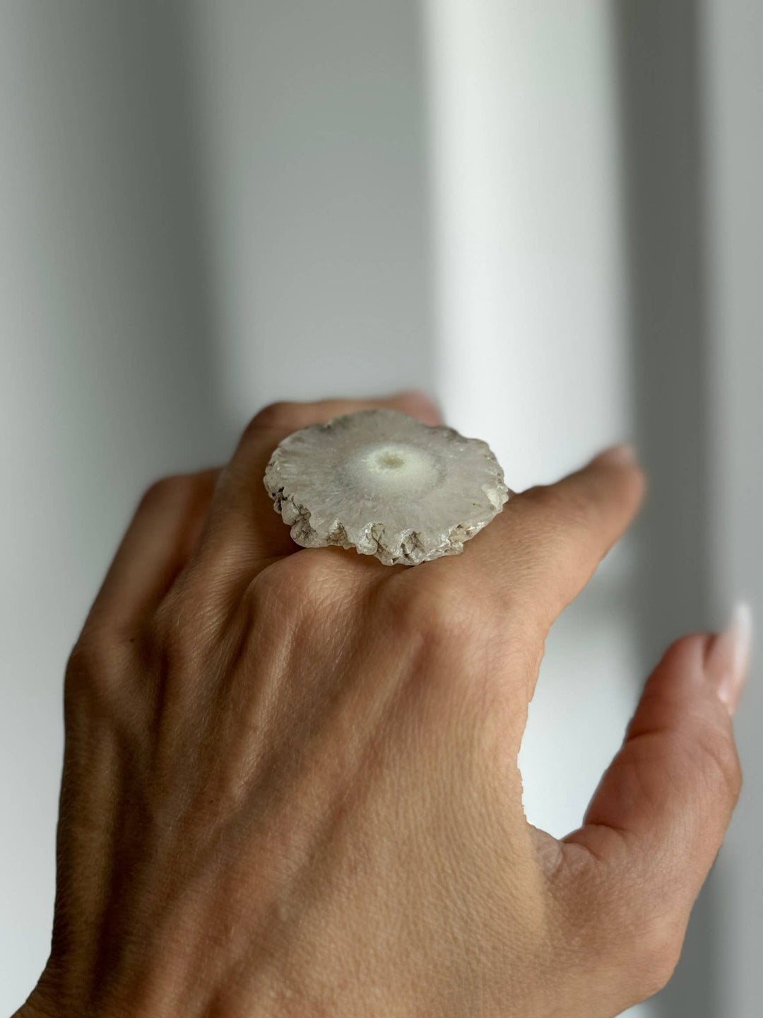 CITADEL Agate Druzy Slab Ring | VERSION 2 | 24k Gold Filled