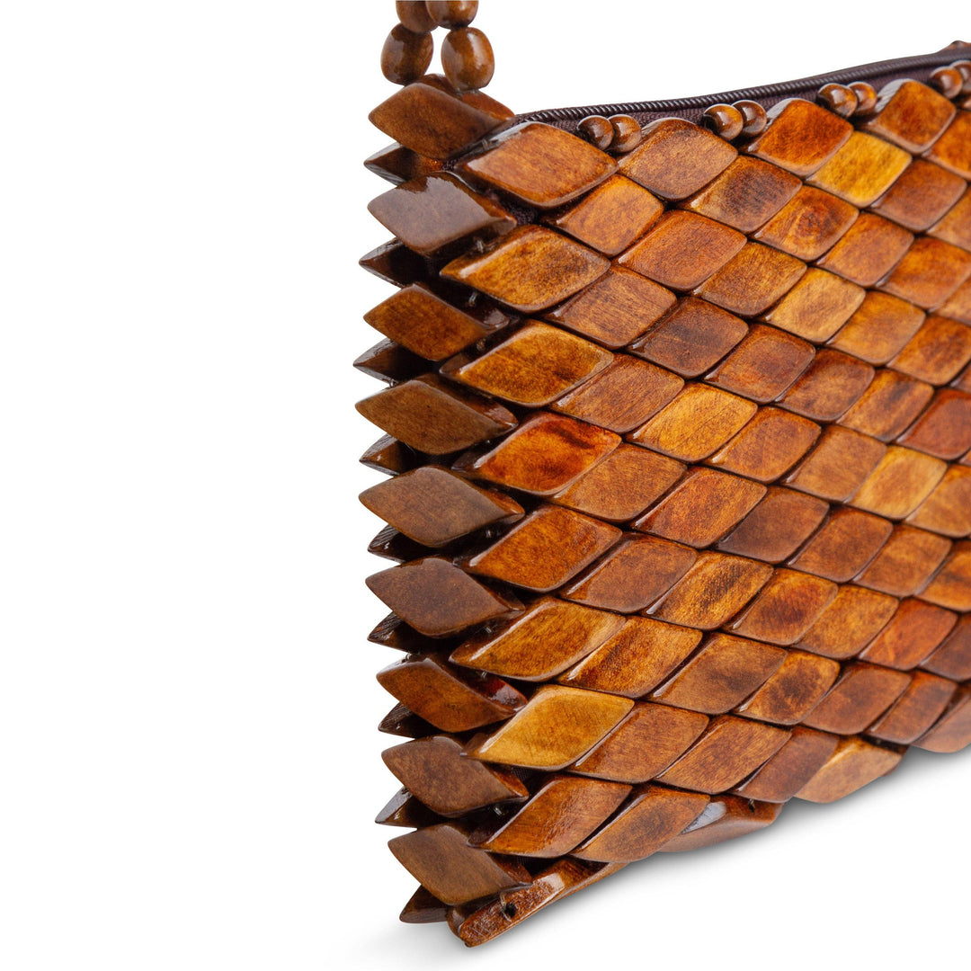 Crossbody bag Santorini, Dark Walnut - Brazil