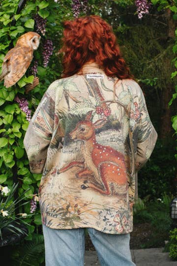 Lovelight Fleece Cottage Cardigan Kimono Jacket