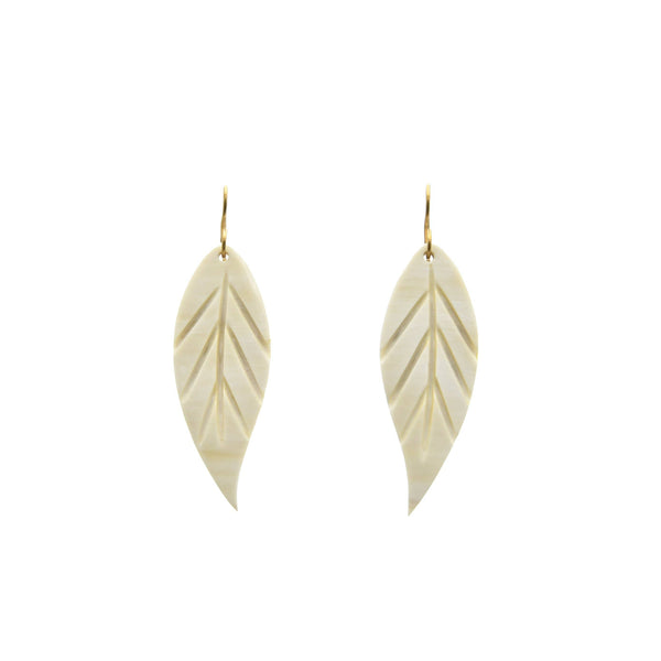 Large Leaf Earrings - Uganda