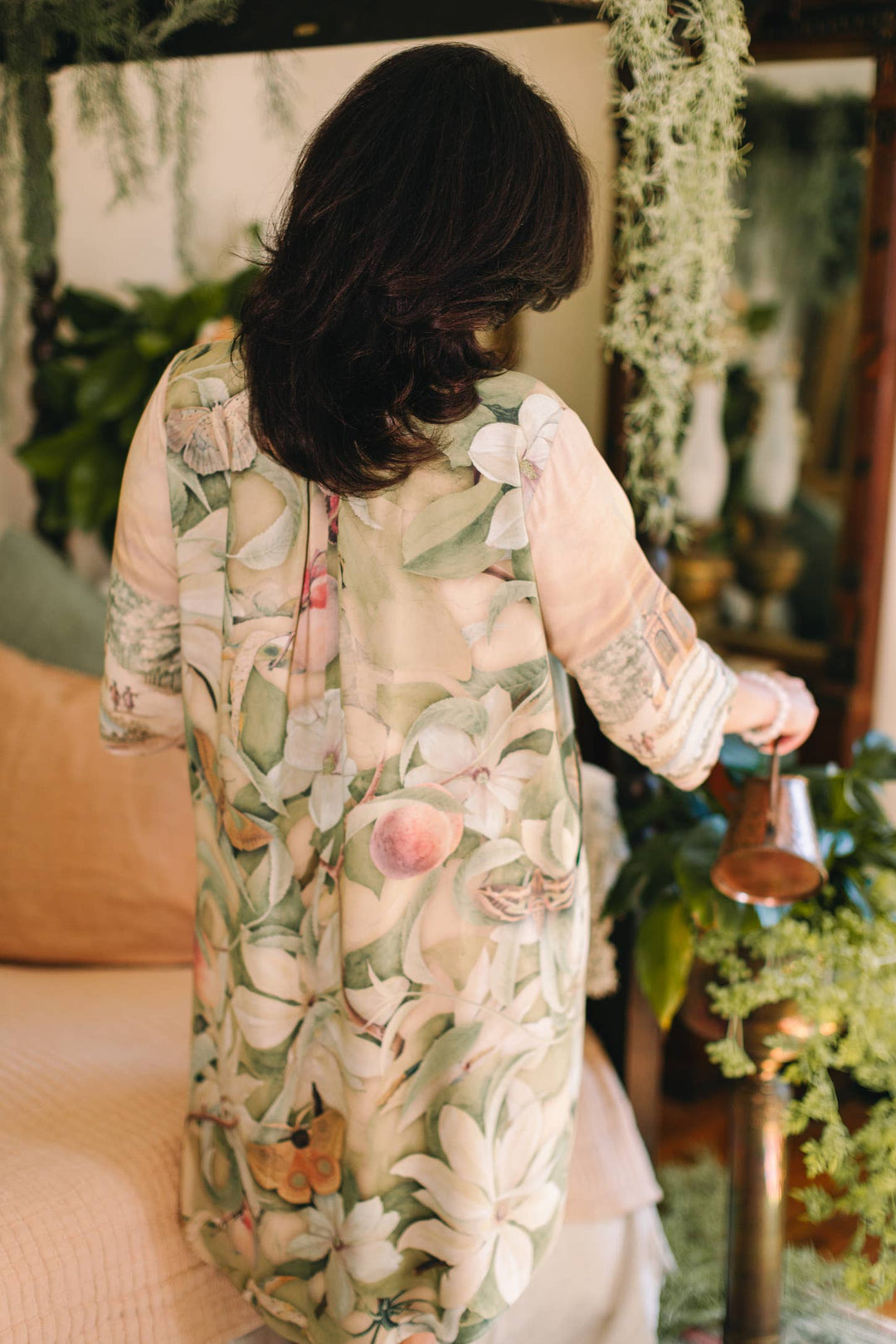 Fleur De Soleil Artist Dress Tunic w/ Pockets & Florals - Canada