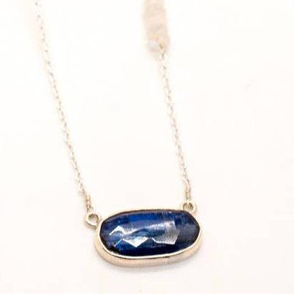 Kyanite Aura Stone Necklace -India