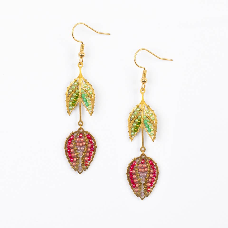 Hanging Tulip Earrings - Guatemala