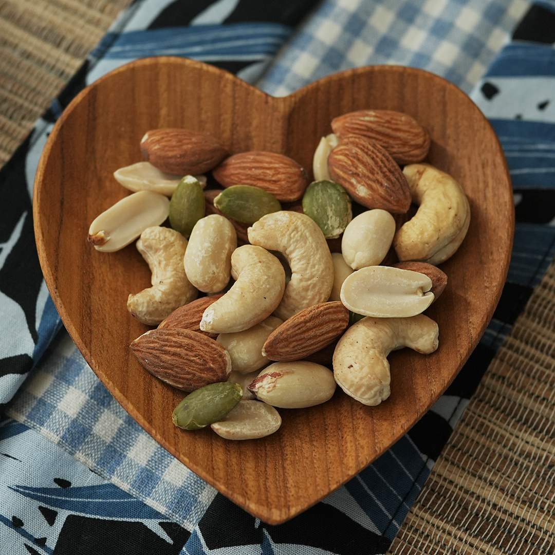 Teak Wood Heart Shaped Bowl - Bali