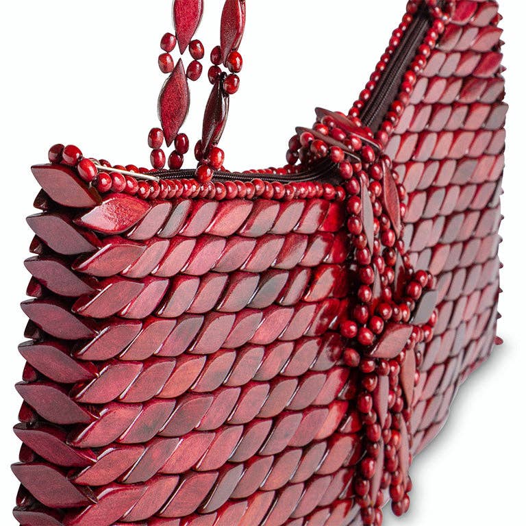 St. Lucia Red Wine Shoulder Bag - Brazil
