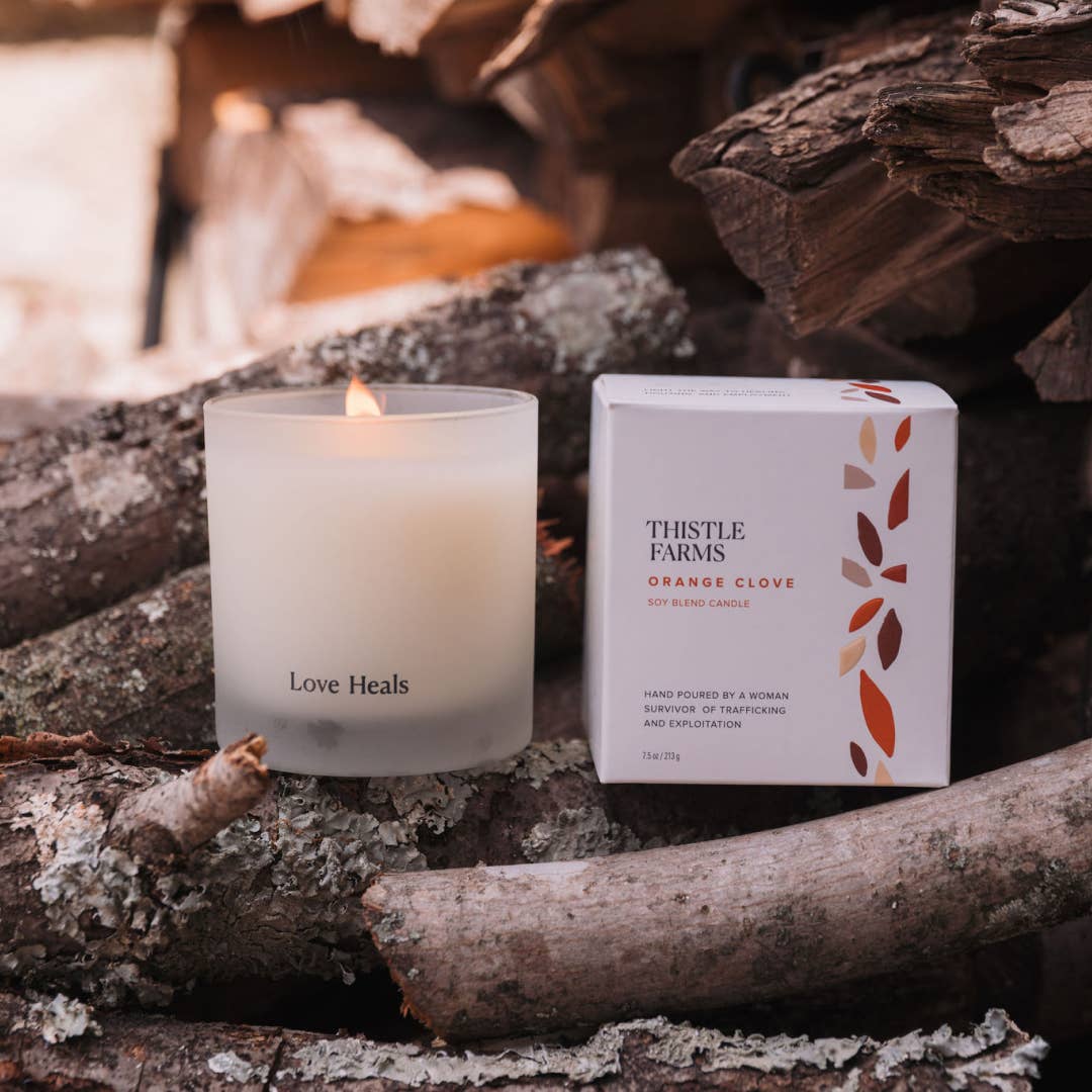 Orange Clove Soy Wax Holiday Candle