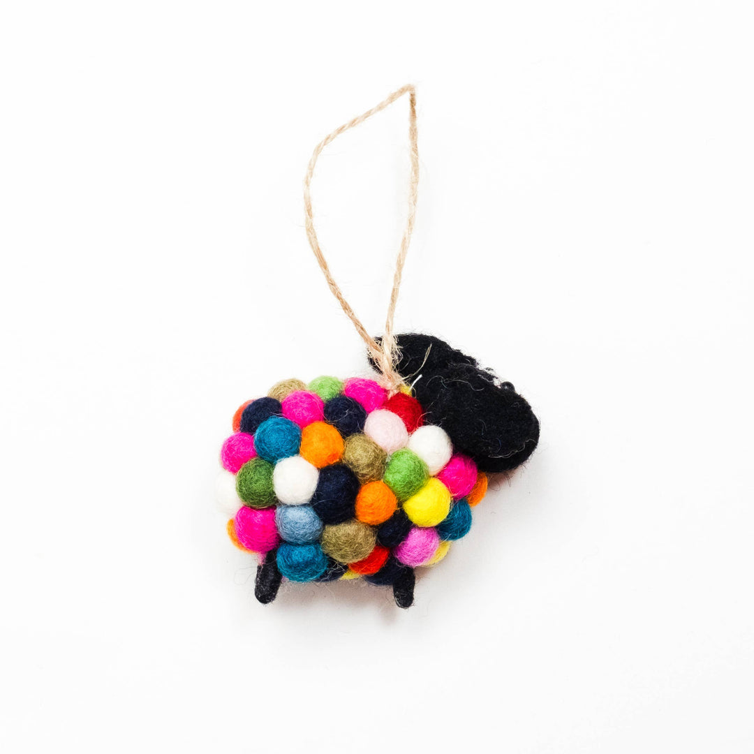Ornament Rainbow Ball Sheep