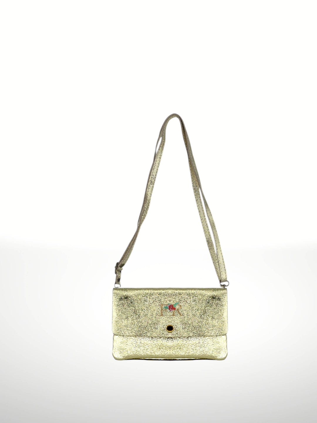 Kelia Laminated Suede Leather Crossbody Bag - Italy