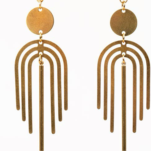 Rainbow Chime Earrings - Guatemala