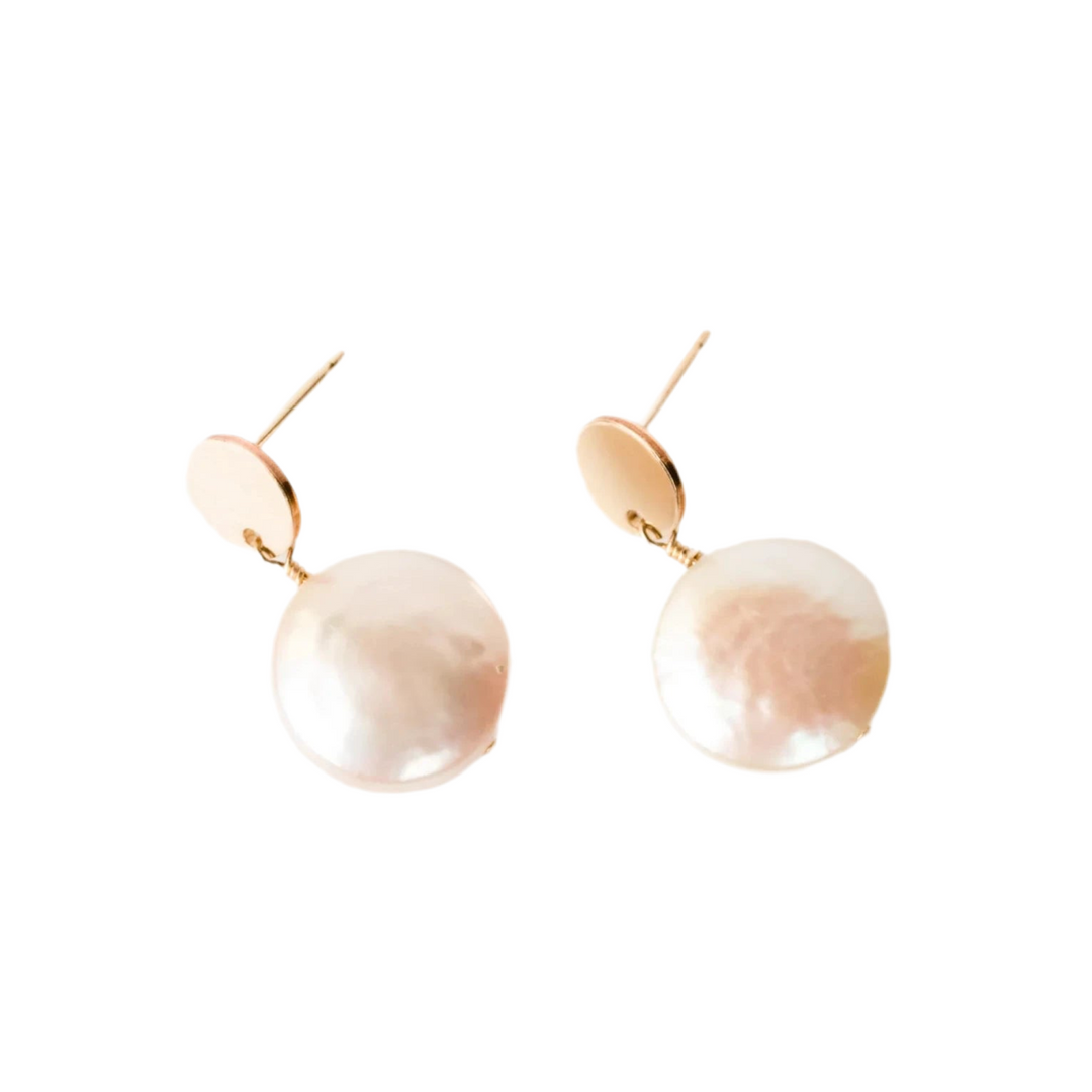 ABLE Coin Pearl Drop Earrings - Nashville, USA