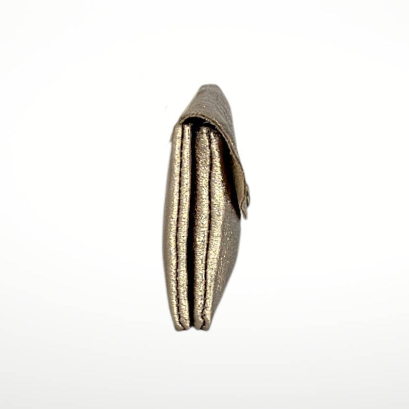 Laminated Suede Leather Wallet Katia Plus - Italy