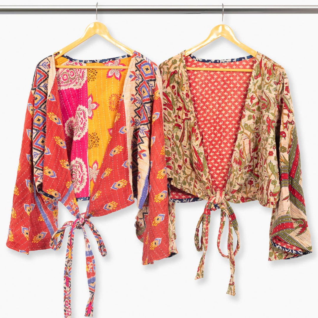 Reversible Kantha Butterfly Top - Nepal