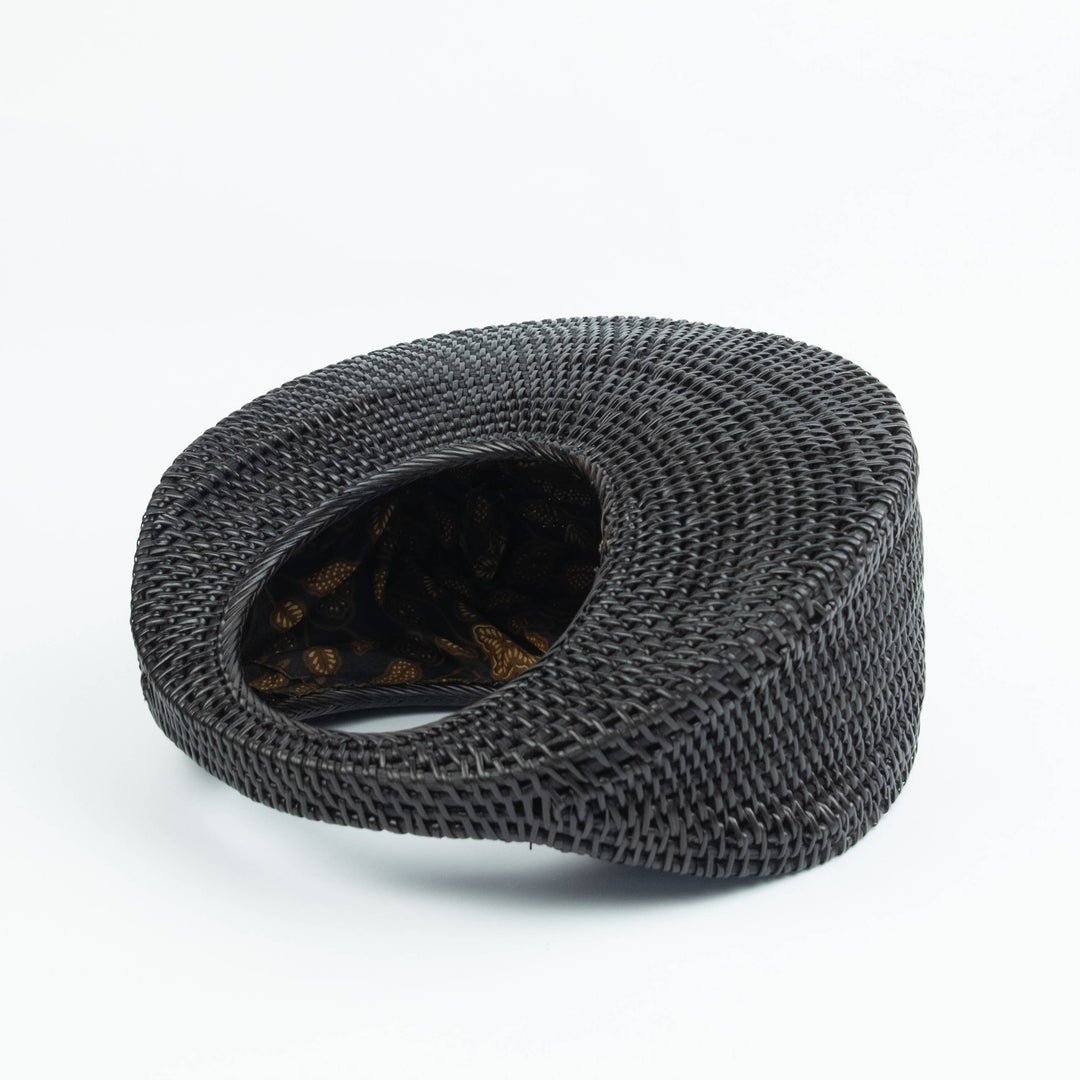 Ata Vine Moon Handbag in Black