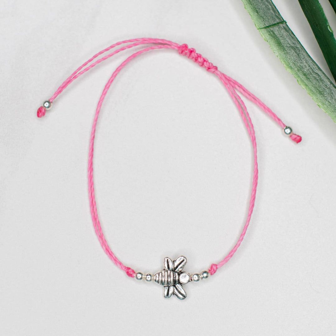 Bee String Charm Bracelet - Guatemala