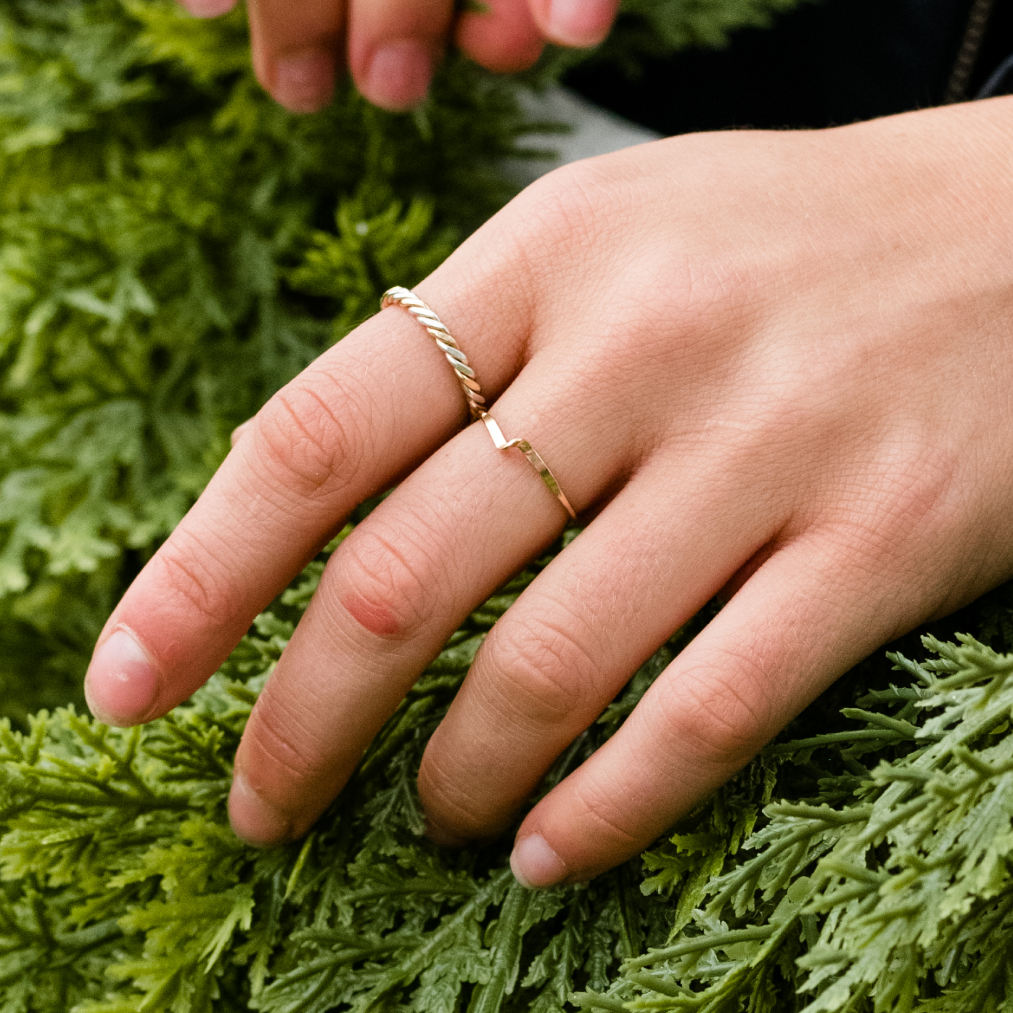 ABLE Two-Tone Twist Ring - Nashville, TN