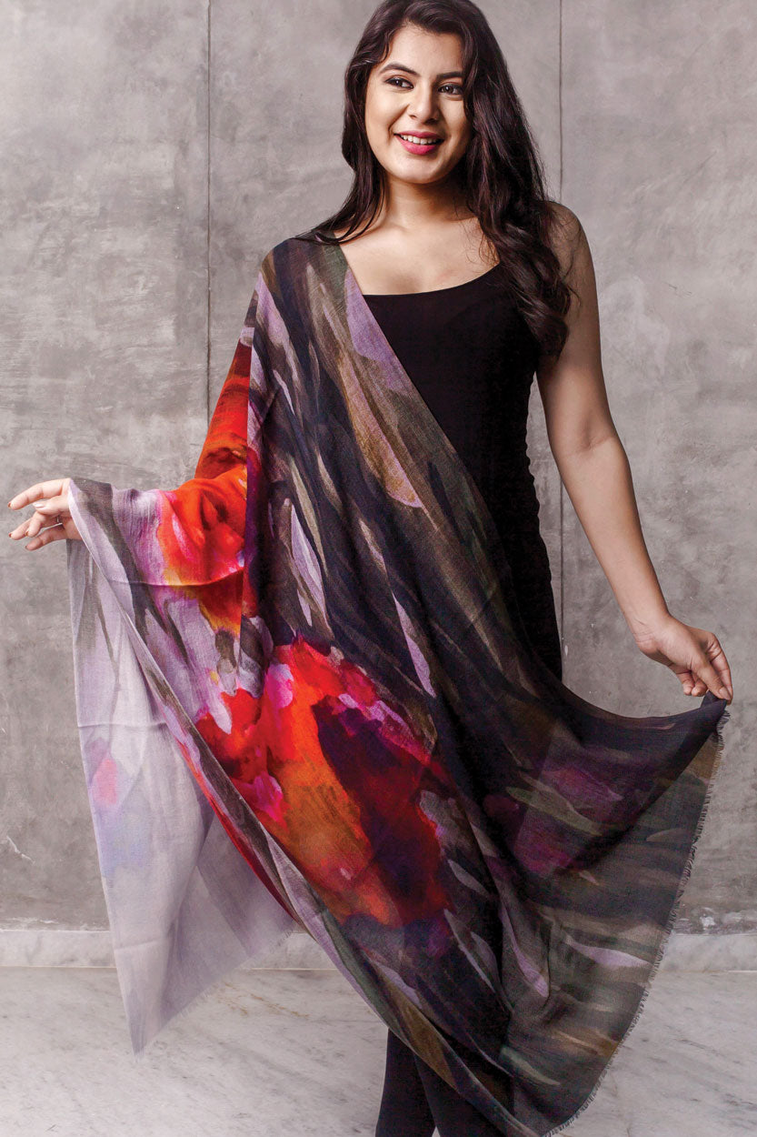 Reena Fine Wool Shawl - India